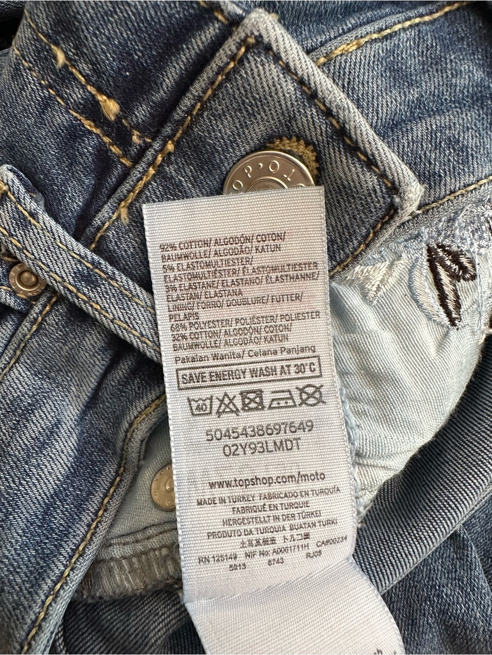 Topshop Floral Embroidered Jeans - Picture 8 of 8
